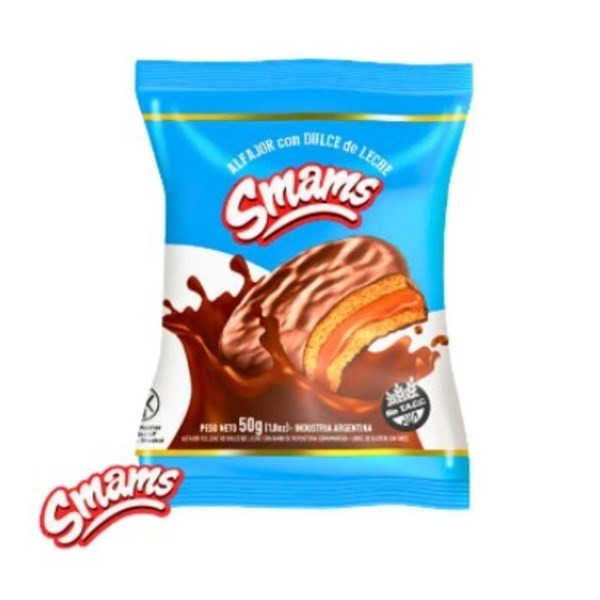 Smams Alfajor Con Dulce De Leche Smans 50 Gr #1