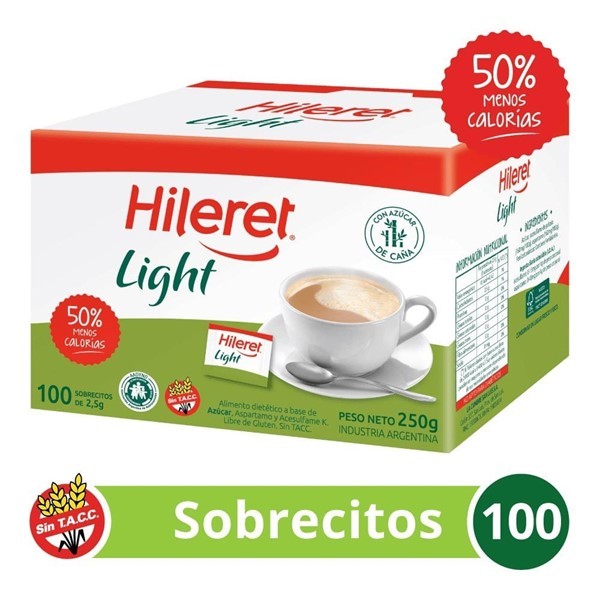 Endulzante Hileret Light 100 Sobrecitos #1