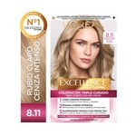 Excellence Kit de Coloración Permanente Creme Tono 8.11 Rubio Claro Ceniza Profundo 8.11 Rubio Claro Ceniza Profunda #1