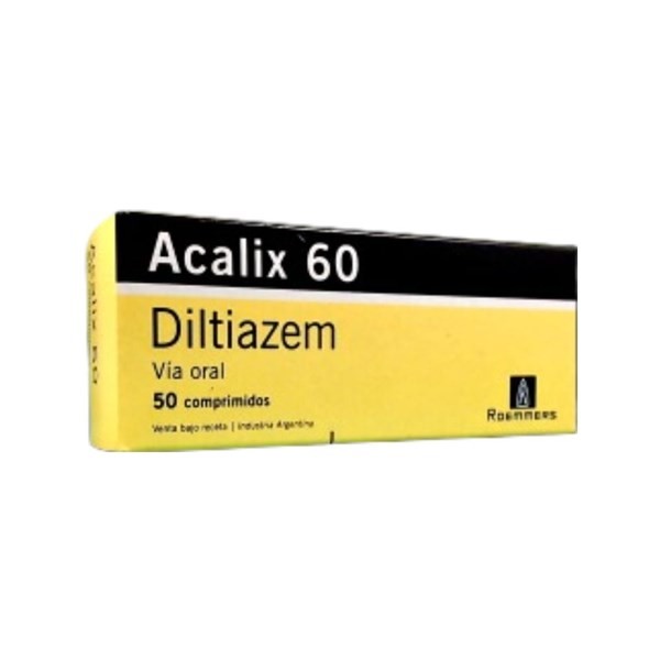 Roemmers Acalix Diltiazem 60 Mg x 50 Comp #1