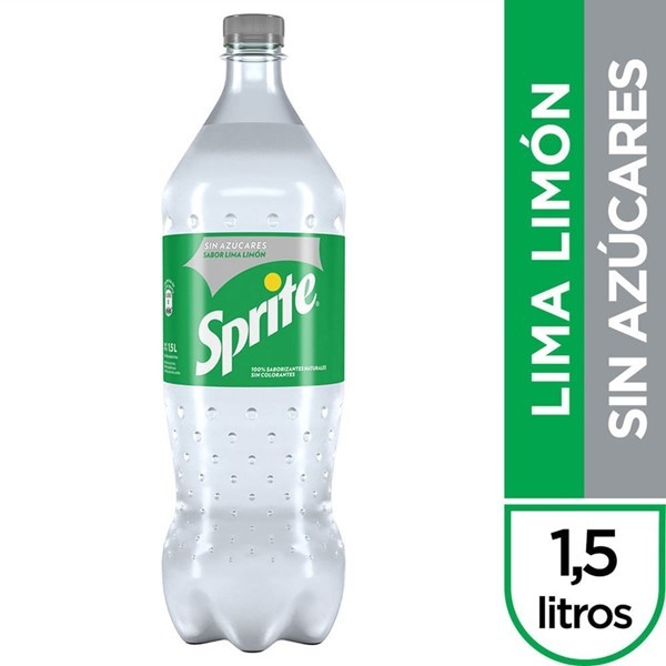 Gaseosa Sprite Sin Azúcar Lima-limón 1,5 Lt #1