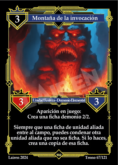 067 Montaña De La Invocacion 1ra Edicion - Coste 3