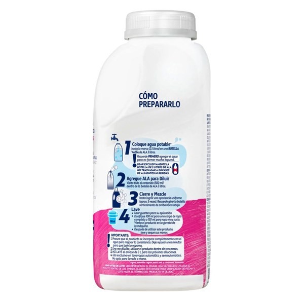 Jabón Líquido Ala Con Bicarbonato Concentrado Diluible x 500 ml alt