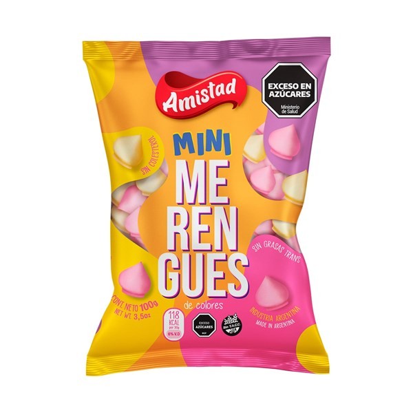 Mini Merengue La Amistad De Colores 100 Grs. #1