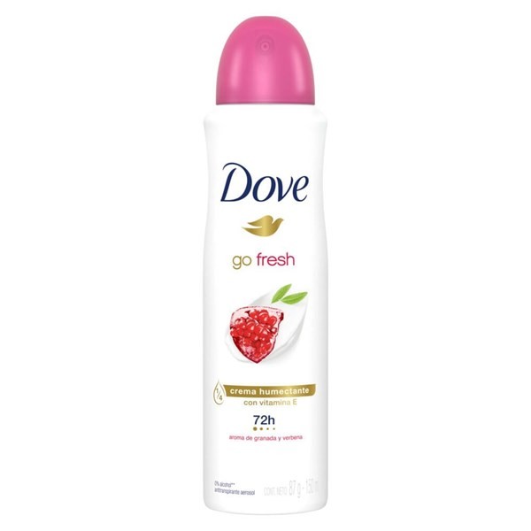 Antitranspirante Dove Go Fresh Granada Y Verbena en Aerosol x 150 ml
