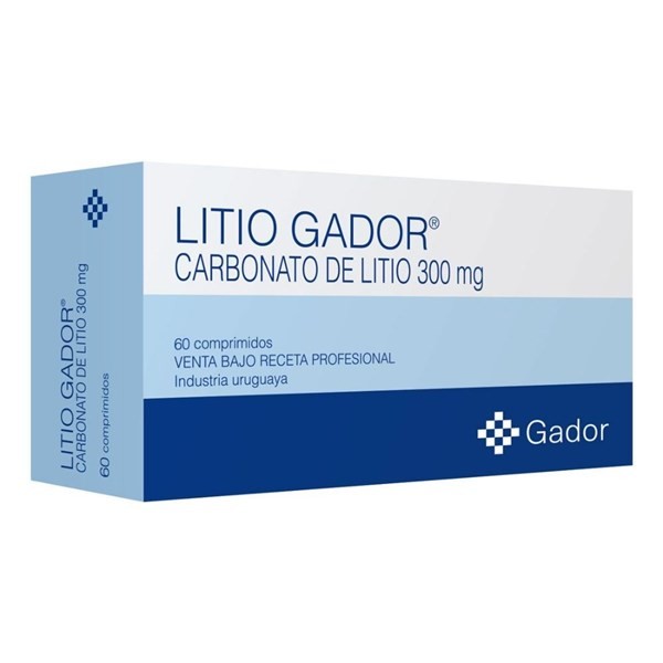 Litio Gador 300 mg | 60 comprimidos | Litio #1