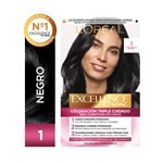 Excellence Kit de Coloración Permanente Creme Tono 1 negro #1