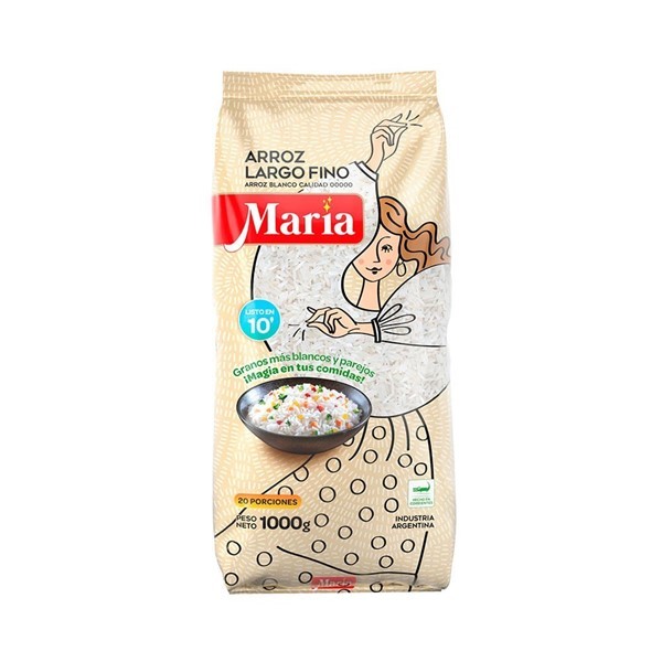 Arroz Maria Largo Fino X1kg #1