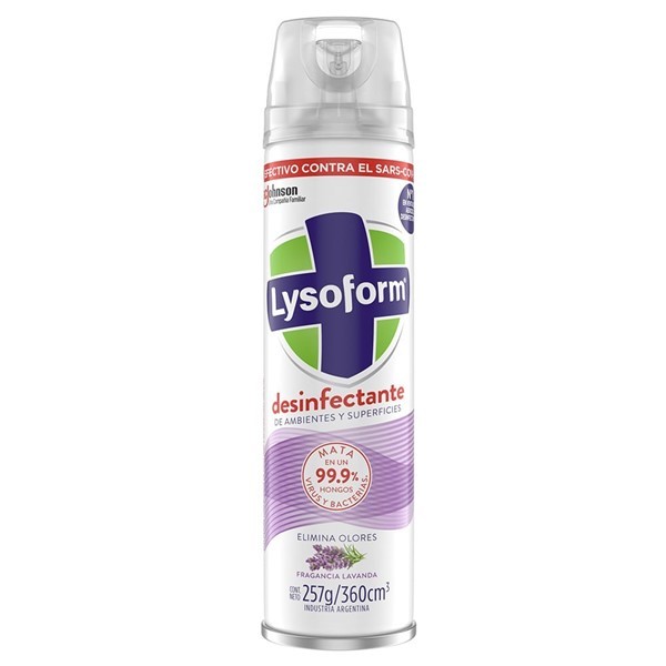 Desinfectante  De Ambiente Lysoform Lavanda 360cc alt