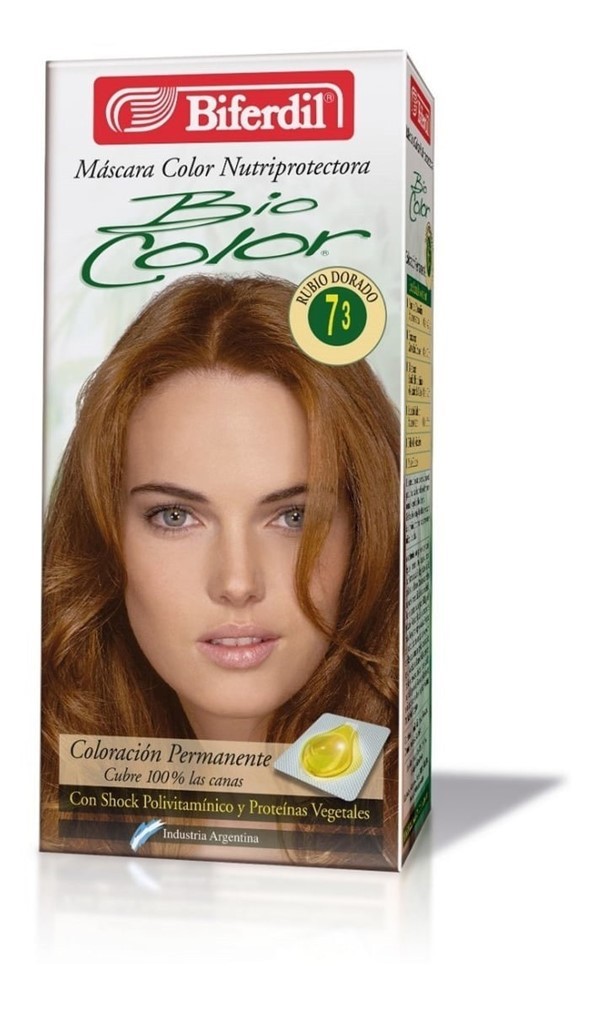 Biferdil Kit Coloracion Bio Color 7.3 Rubio Dorado #1