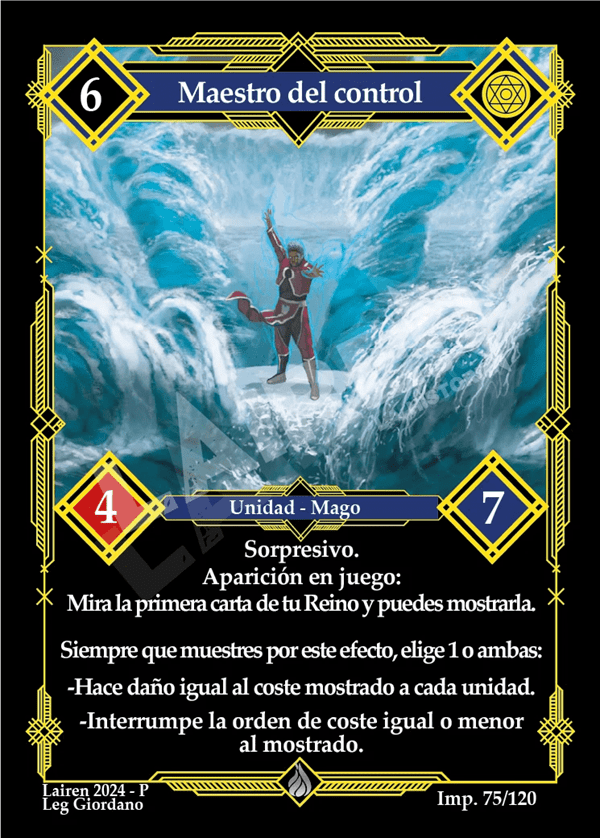 075 Maestro Del Control Precon Mago/Pirata - Coste 6
