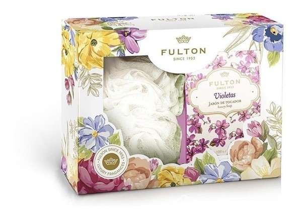 Fulton Estuche Artesanías Violteas Jabón Y Esponja #1