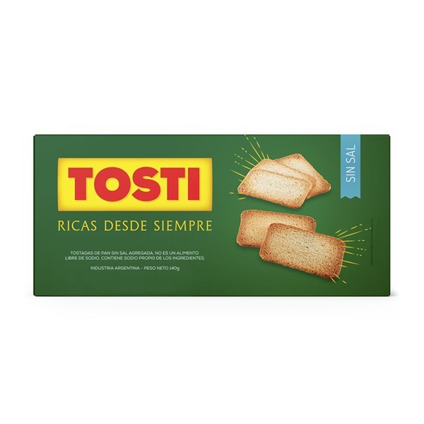 Tostadas Tosti Sin Sal 140 G. #1