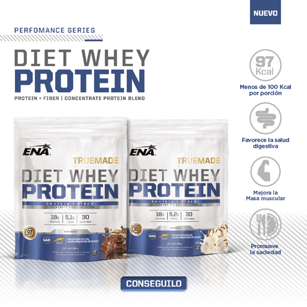 Truemade Diet Whey Protein Chocolate 870 xg Ena alt