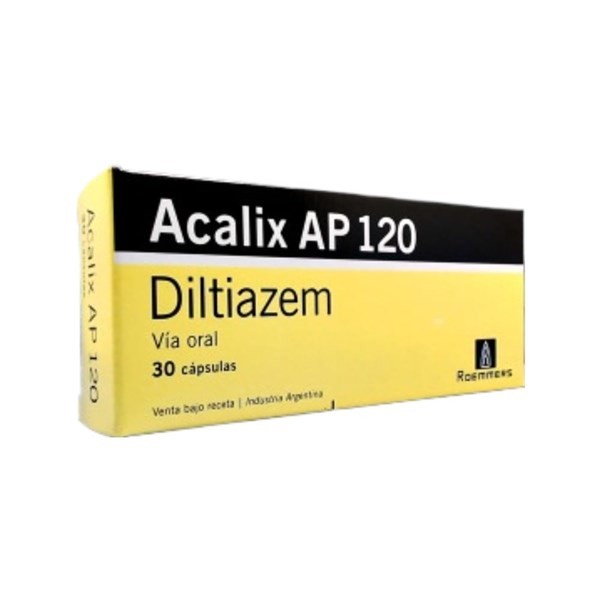 Roemmers Acalix Ap Diltiazem 120 Mg x 30 Cáps #1