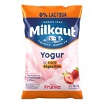 Yogur Entero Bebible Milkaut Frutilla 0% Lactosa 1 Kg. #1