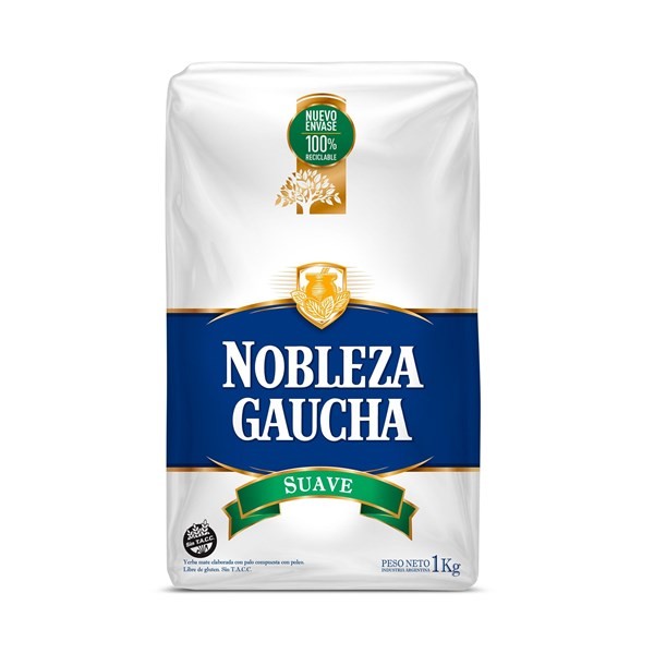 Yerba Mate Nobleza Gaucha Suave 1 Kg. #1