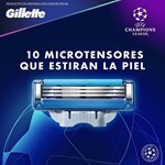 Gillette Cartuchos Mach 3 Turbo Champions League 4 Unidades #5