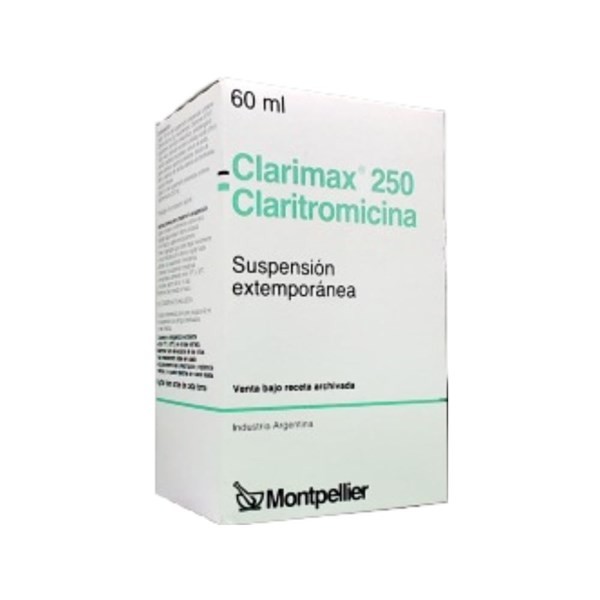 Montpellier Clarimax Claritromicina 250 Mg Suspensión x 60 ml #1