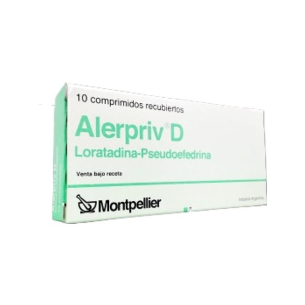 Montpellier Alerpriv D Loratadina + Pseudoefedrina x 10 Comp #1
