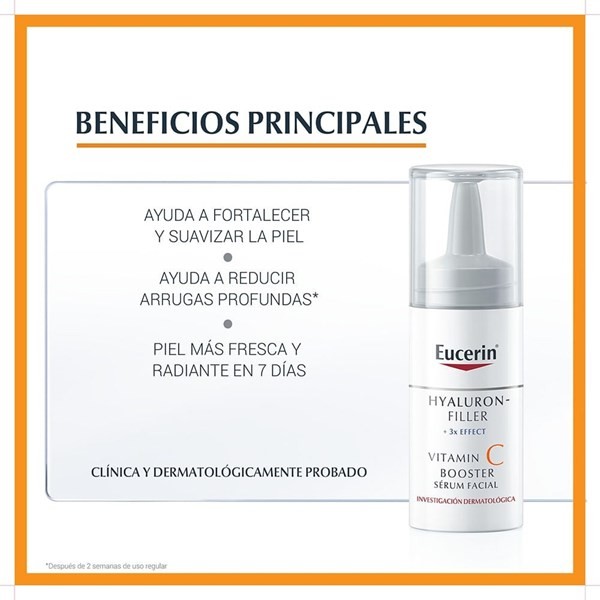 Eucerin Sérum Facial Antiedad Hyaluron-Filler Vitaminc C Booster 8 ml alt