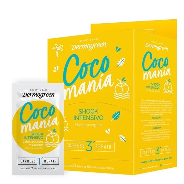 Dermogreen Mascara Capilar Coco Mania Sachet (24 Unidades) #1