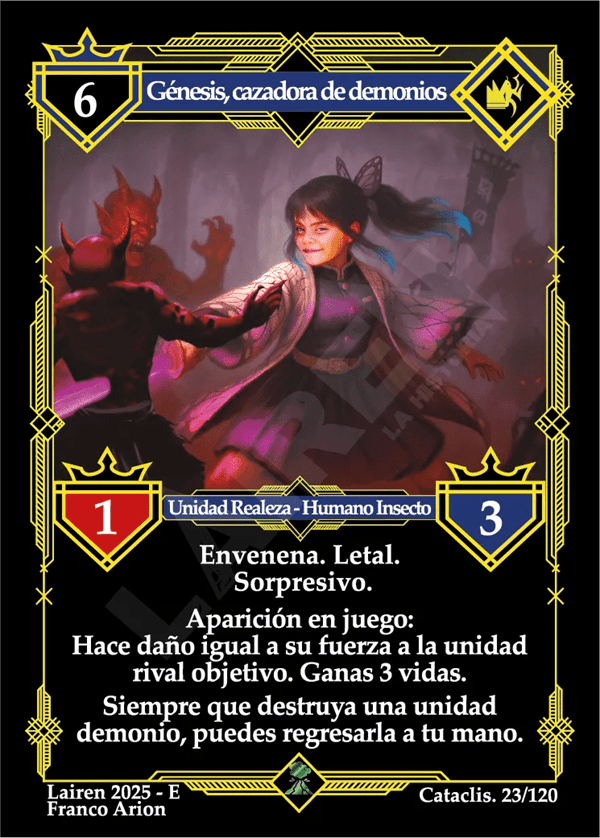 023 Genesis, Cazadora De Demonios - Coste 6