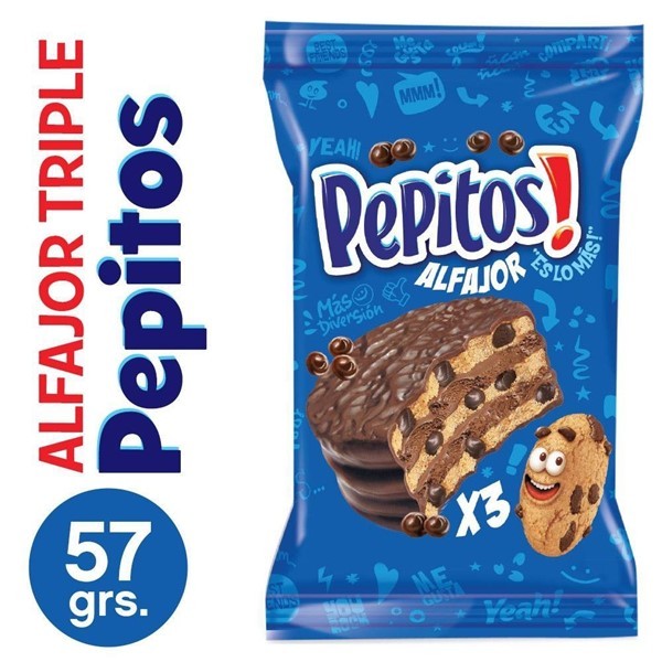 Alfajor Negro Pepitos 57 Gr