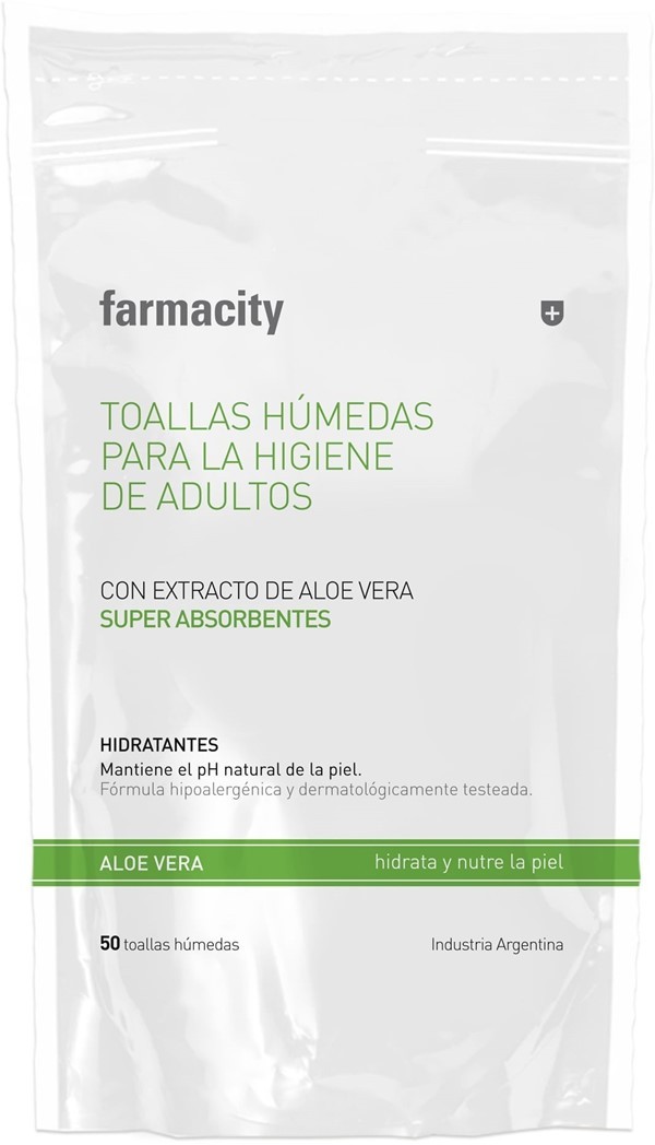 Toallas Húmedas Farmacity Para Adultos x 50 un Unico alt