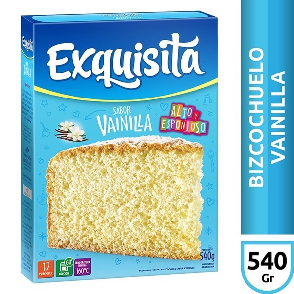 Bizcochuelo Vainilla Exquisita 540 Gr
