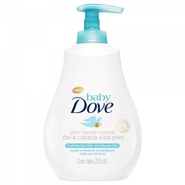 Dove Baby Jabón Líquido Humectación Enriquecida 200 ml alt