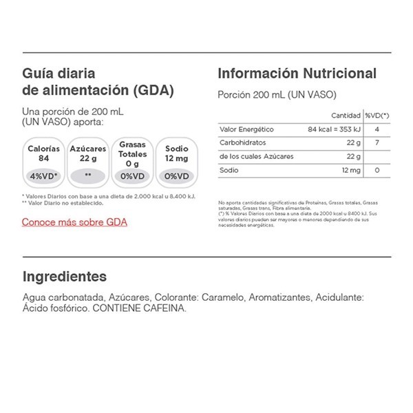 Coca Cola Gaseosa Coca-Cola Sabor Original 220 Ml alt