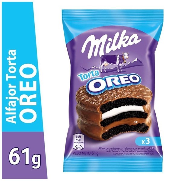 Alfajor Milka Triple Oreo Ddl 61 Gr