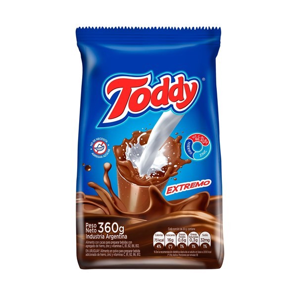 Cacao En Polvo Toddy Extremo Bolsa 360 G. #1