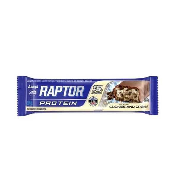 Raptor Protein Barra Cookies & Cream x 45 gr #1