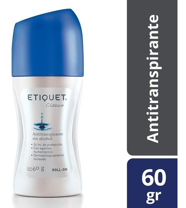 Etiquet Rollon Clasico 24 Horas de Proteccion For Men 60 gr