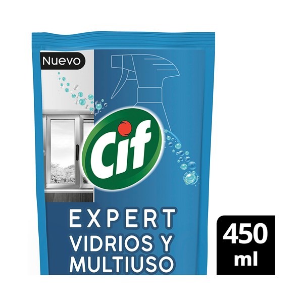 Limpiador De Vidrio Cif Expert Multiuso 450 Cc. #1