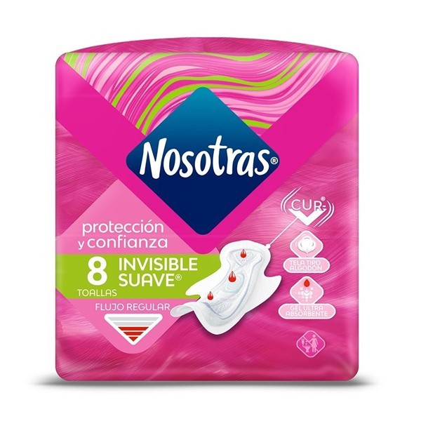 Nosotras Toallas Femeninas Invisible (8 Unidades) alt