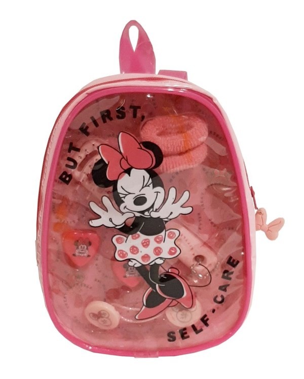 Minnie Set de Accesorios de Pelo (Mochila + Peine + Colitas + Hebilla) #1