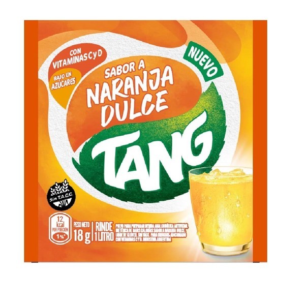 Jugo En Polvo Tang Naranja Dulce Vitcd 18gr