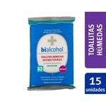 Bialcohol Toallas Húmedas Antibacteriales Con Aloe Vera x 15 un #1