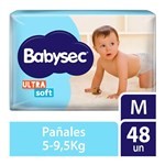 Pañales Babysec Ultrasoft M 48 Un #1