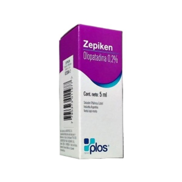 Novoplos Zepiken 0.2% Olopatadine Frasco Solución x 5 ml #1