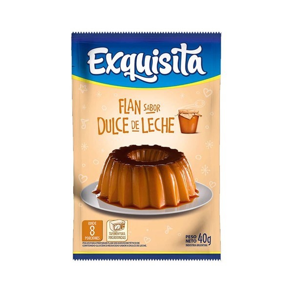 Flan Exquisita Dulce De Leche Sobre 40gr alt
