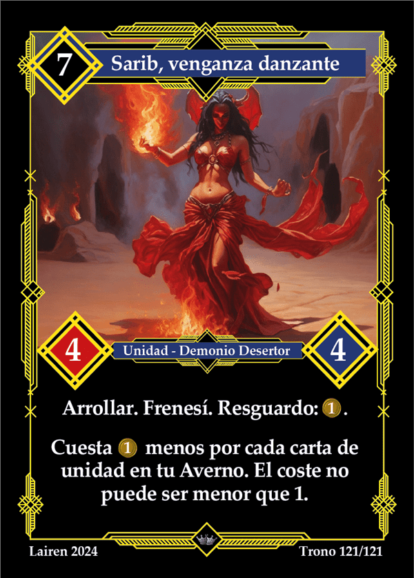 121 Sarib, Venganza Danzante 1ra Edicion - Coste 7