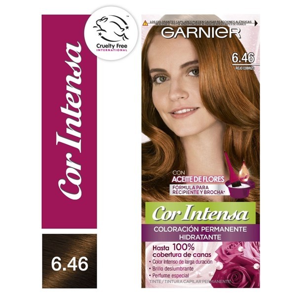 Kit Tintura Permanente Cor Intensa 646 Rojo Cobrizo #1