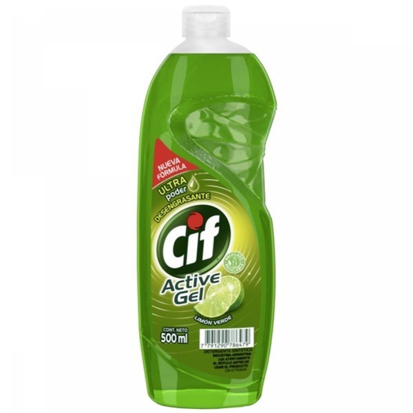 Cif Detergente Active Gel Limon Verde 500 ml alt