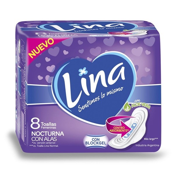 Lina Toalla Nocturna Con Alas (8 Unidades) alt