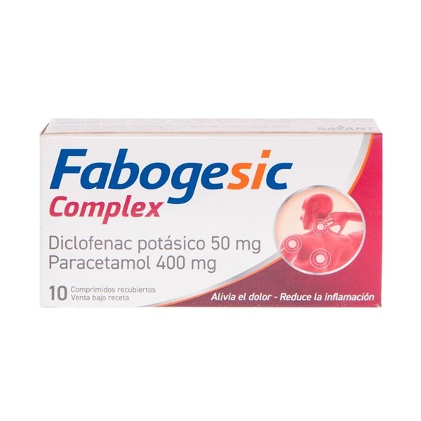 Savant Consumer Fabogesic Complex Diclofenac Sódico + Paracetamol 50 / 400 Mg x 10 Comp Recubiertos #1