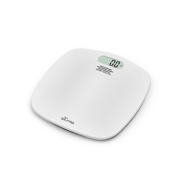Silfab Balanza Electrónica Personal Curva Blanca alt